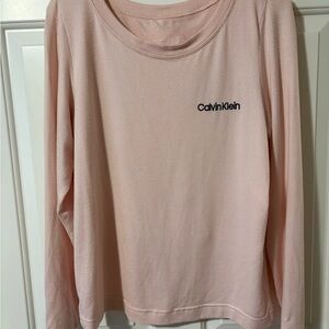 Calvin Klein Light Pink Crew Neck Top